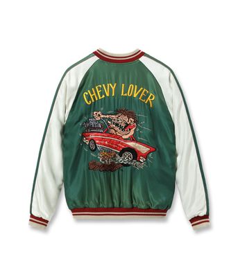 2026ǯ4��7������ / Lot No. TT15878-119 / Mid 1950s Style Acetate Souvenir Jacket ��TIGER HEAD�� �� ��CHEVY LOVER�� (AGING MODEL) (Reversible Side)