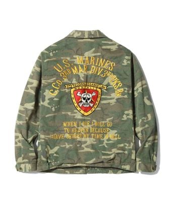 2026ǯ4��9������ / Lot No. BR15889 / TOUR JACKET ERDL CAMO U.S. MARINE CORPS 3rd MAR. DIV. 3rd TKS. BN