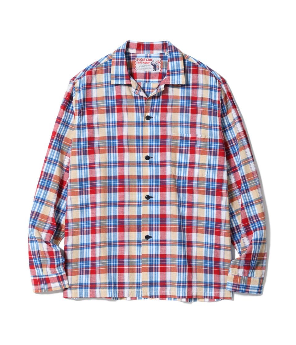 T.N様☆確認用 Lot No. SC29737 / MADRAS CHECK OPEN SHIRT - SUGAR CANE,SUGAR CANE
