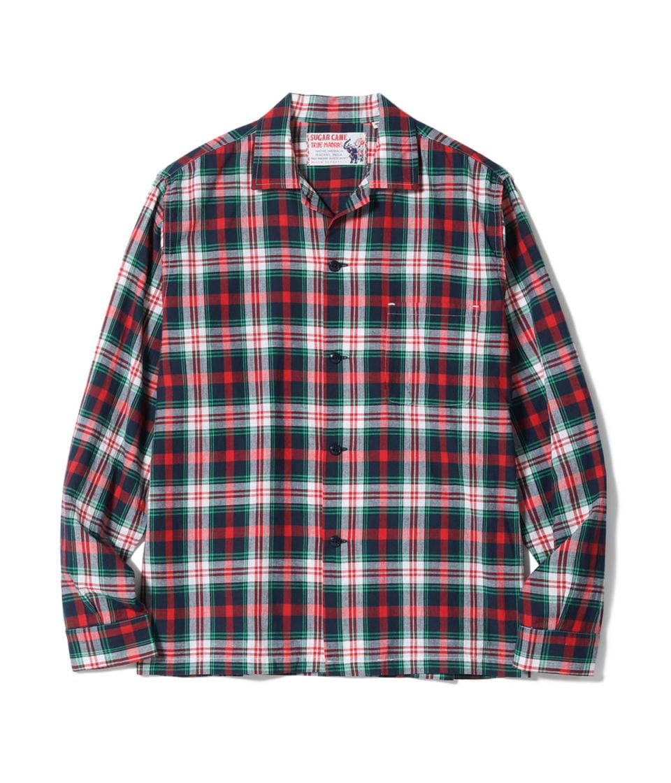 Lot No. SC29737 / MADRAS CHECK OPEN SHIRT