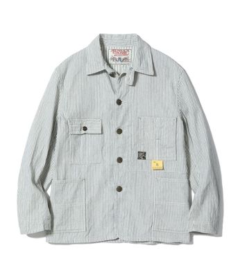 2026ǯ4��13������ / Lot No. SC15899 / FICTION ROMANCE 8oz. INDIGO STRIPE WORK COAT