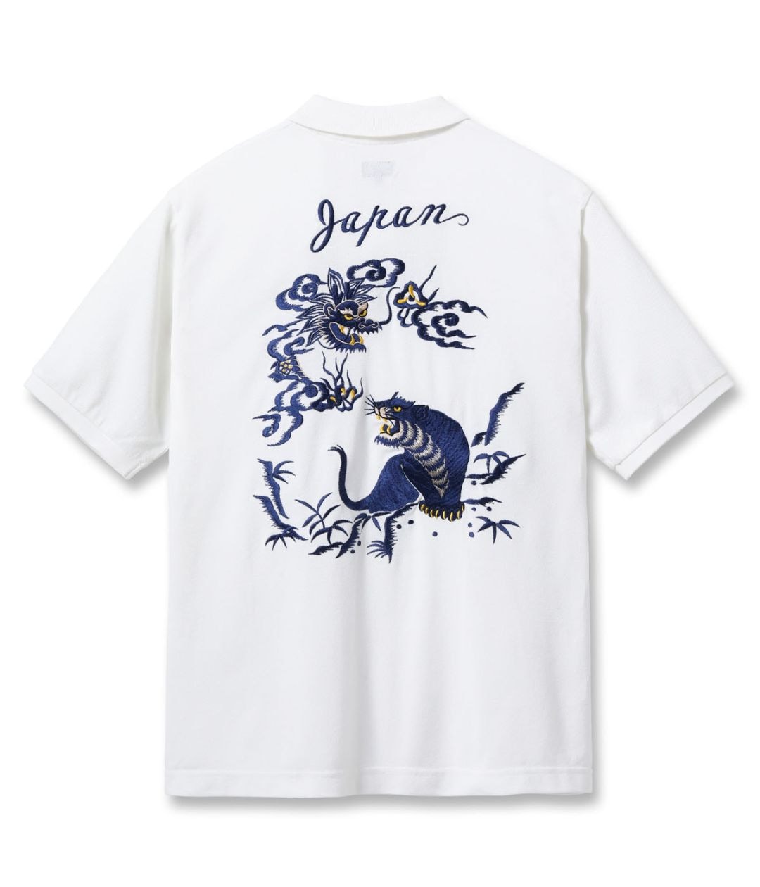 Lot No. TT79747 / SUKA POLO SHIRT EMBROIDERED ��TIGER & DRAGON��