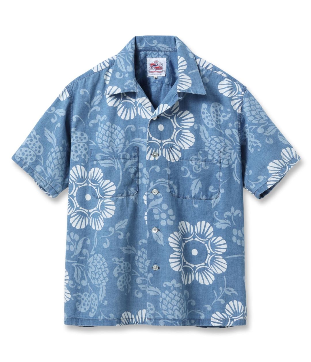 2026ǯ4��17������ / Lot No. DK39642 / DUKE KAHANAMOKU INDIGO COTTON HAWAIIAN SHIRT ��DUKE'S PALEU��