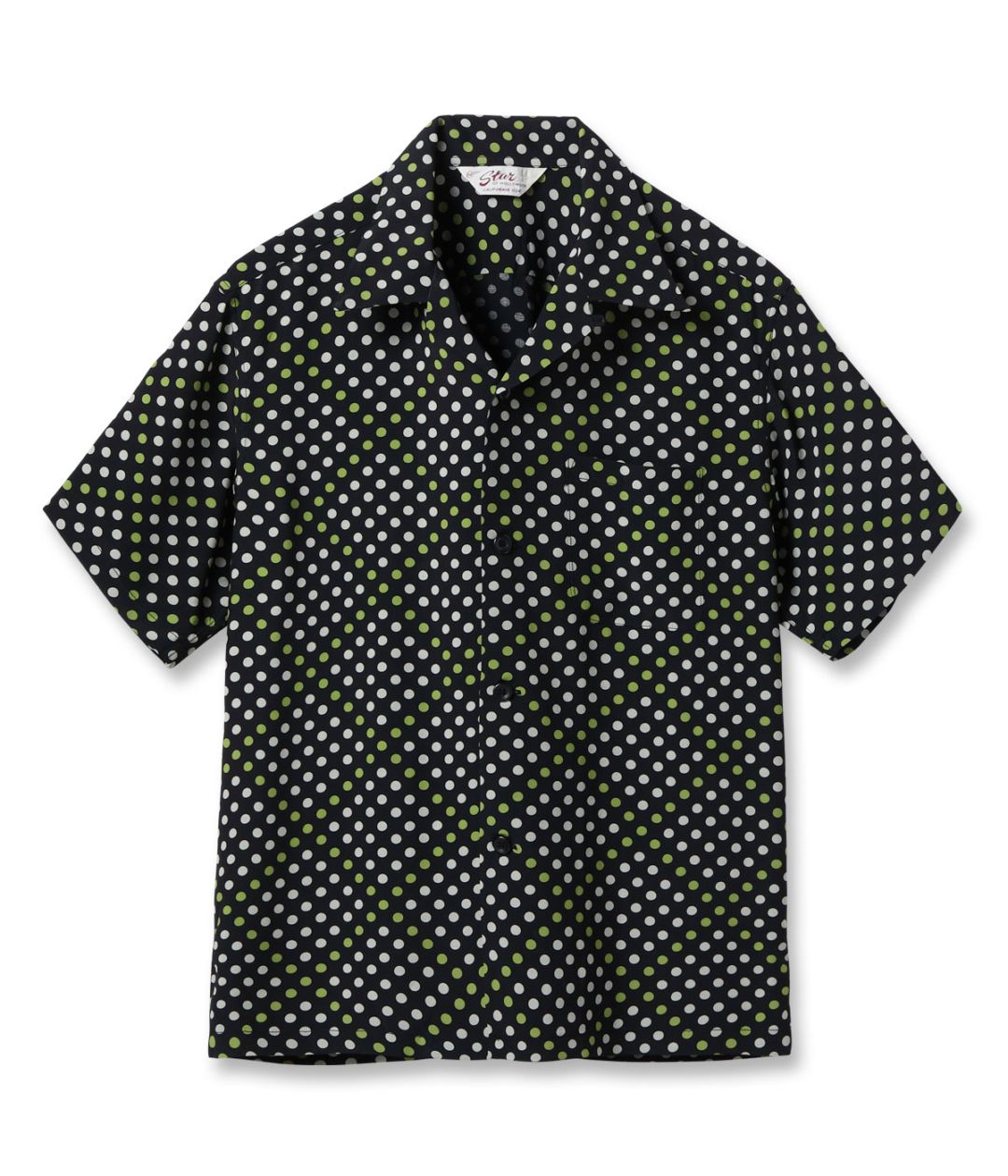 2026ǯ�ղ�����ͽ�� / Lot No. SH39710 / HIGH DENSITY RAYON OPEN SHIRT ��POLKA DOT��