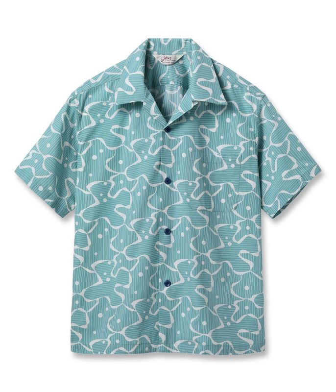 Lot No. SH39714 / TYPEWRITER COTTON OPEN SHIRT ��WATER SURFACE��