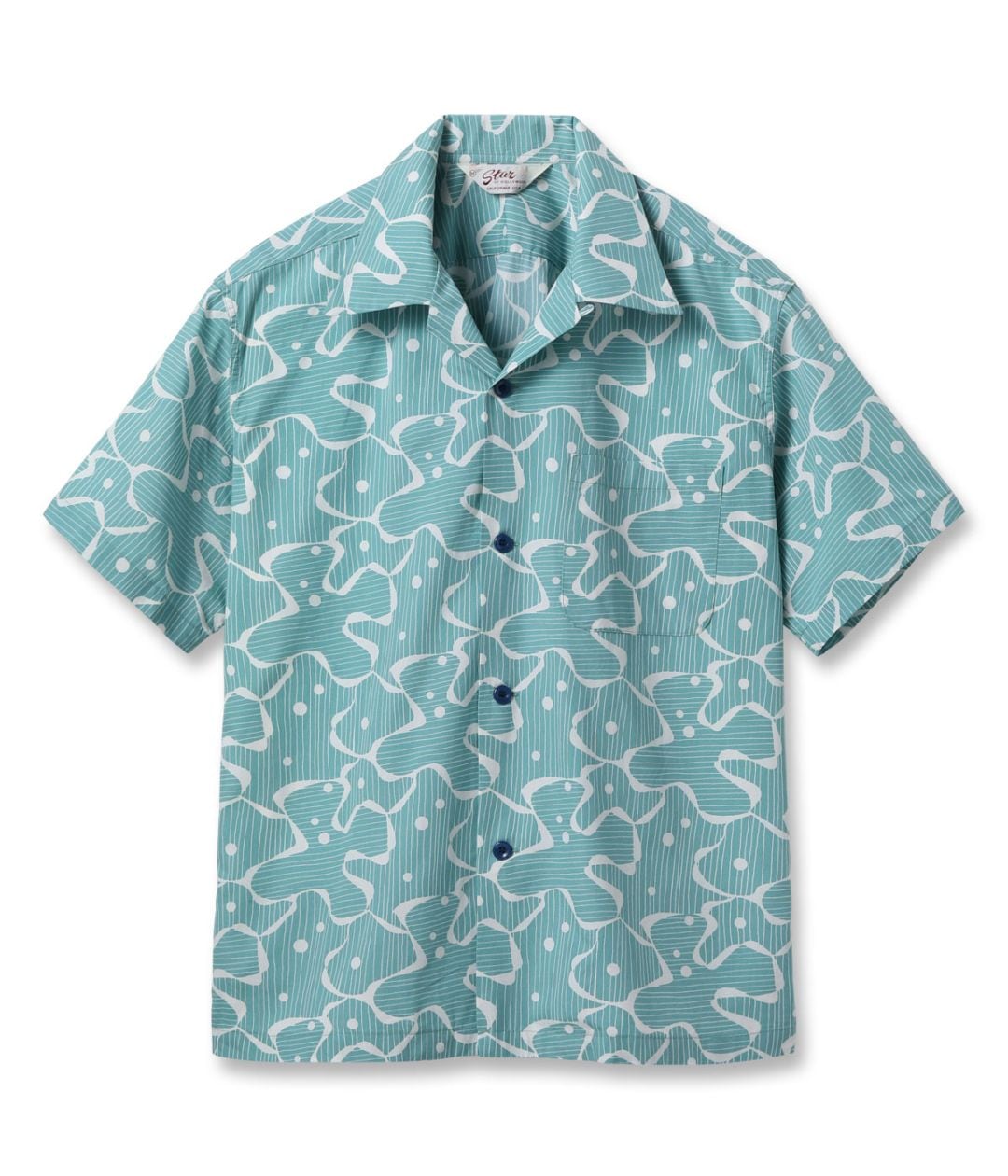 Lot No. SH39714 / TYPEWRITER COTTON OPEN SHIRT ��WATER SURFACE��