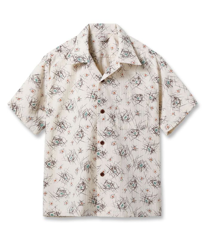 Lot No. SH39715 / DOBBY COTTON OPEN SHIRT ��ATOMIC��