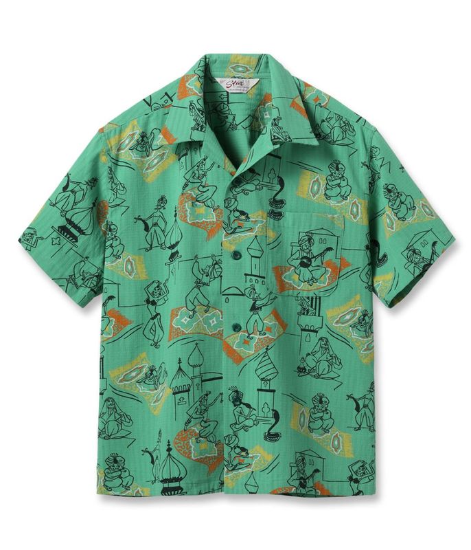 Lot No. SH39716 / DOBBY COTTON OPEN SHIRT ��MAGIC CARPET��
