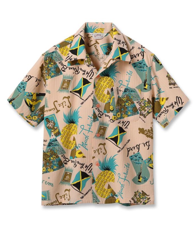 Lot No. SH39719 / DOBBY COTTON OPEN SHIRT ��JAMAICA��