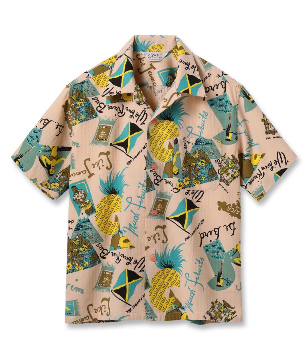 Lot No. SH39719 / DOBBY COTTON OPEN SHIRT ��JAMAICA��