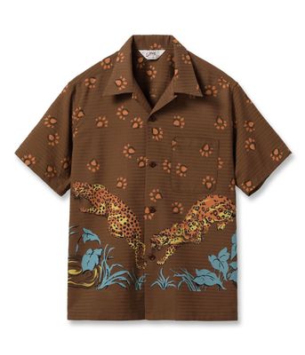 2026ǯ�ղ�����ͽ�� / Lot No. SH39720 / DOBBY COTTON OPEN SHIRT ��LEOPARD��