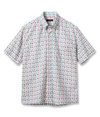 Lot No. SS39745 / COOLMAX��� OXFORD B.D. SHIRT ��PALM TREE��