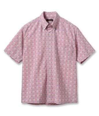 Lot No. SS39745 / COOLMAX��� OXFORD B.D. SHIRT ��PALM TREE��