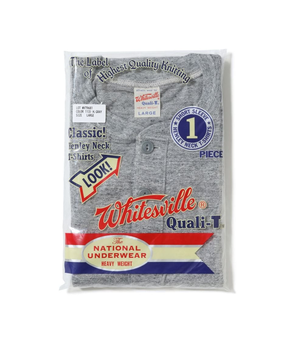 Lot No. WV79681 / WHITESVILLE HENLEY NECK PACK T-SHIRT