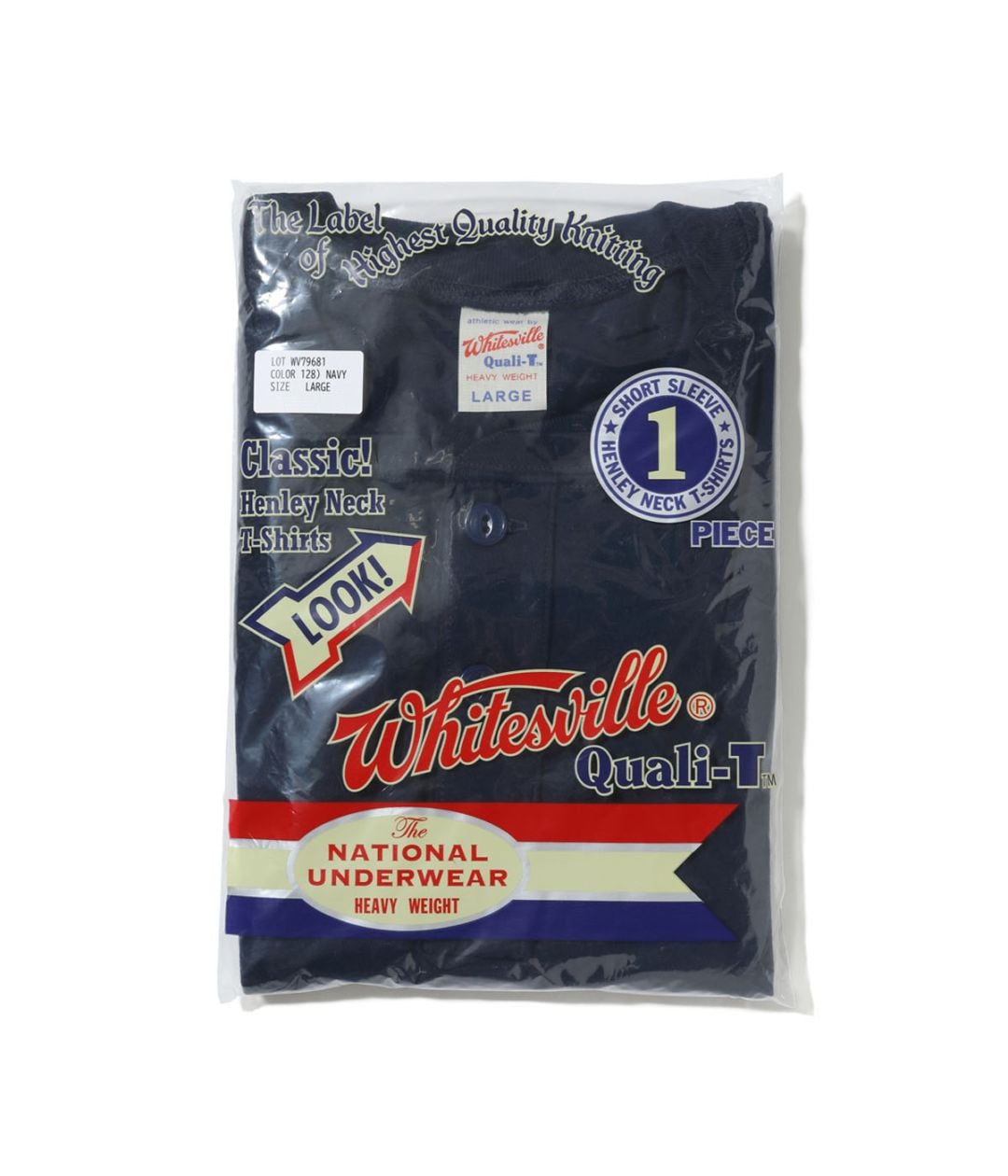 Lot No. WV79681 / WHITESVILLE HENLEY NECK PACK T-SHIRT