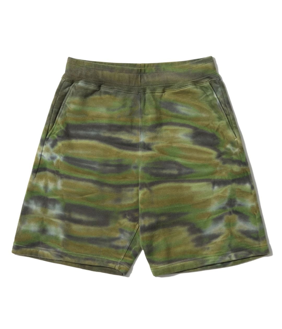Lot No. BR52659 / TIE DYE CAMOUFLAGE SWEAT SHORTS - BUZZ RICKSON'S