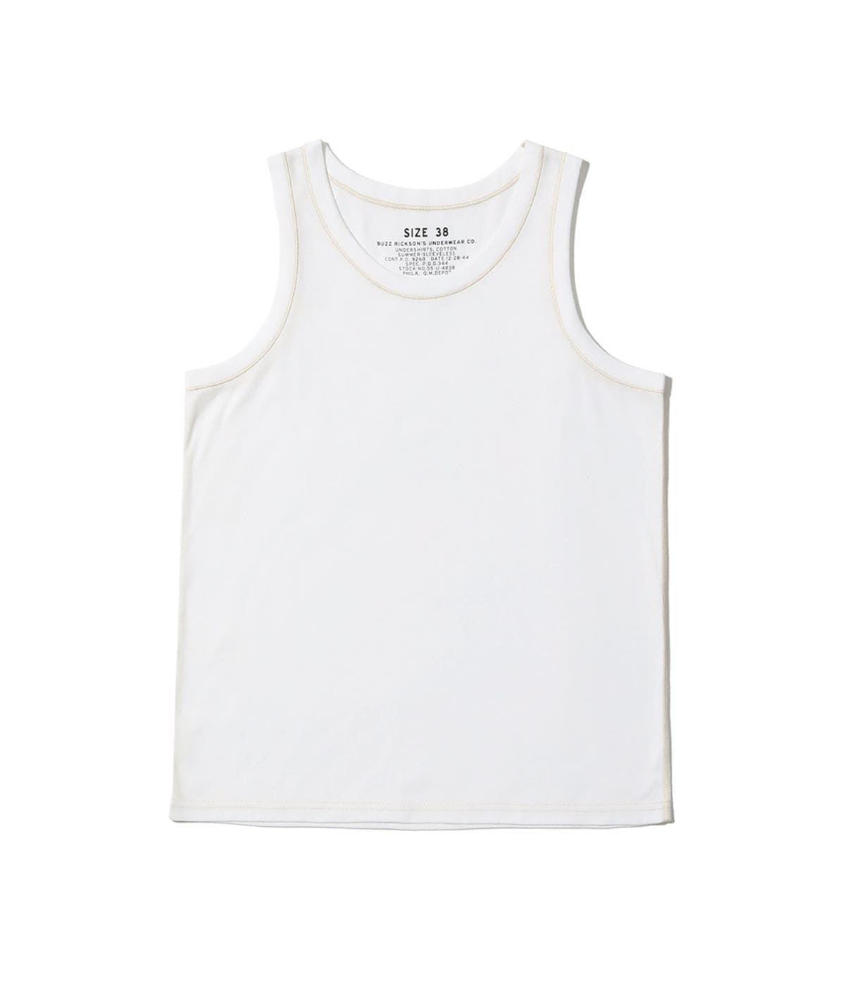 Lot No. BR79741 / UNDERSHIRTS, COTTON SUMMER-SLEEVELESS