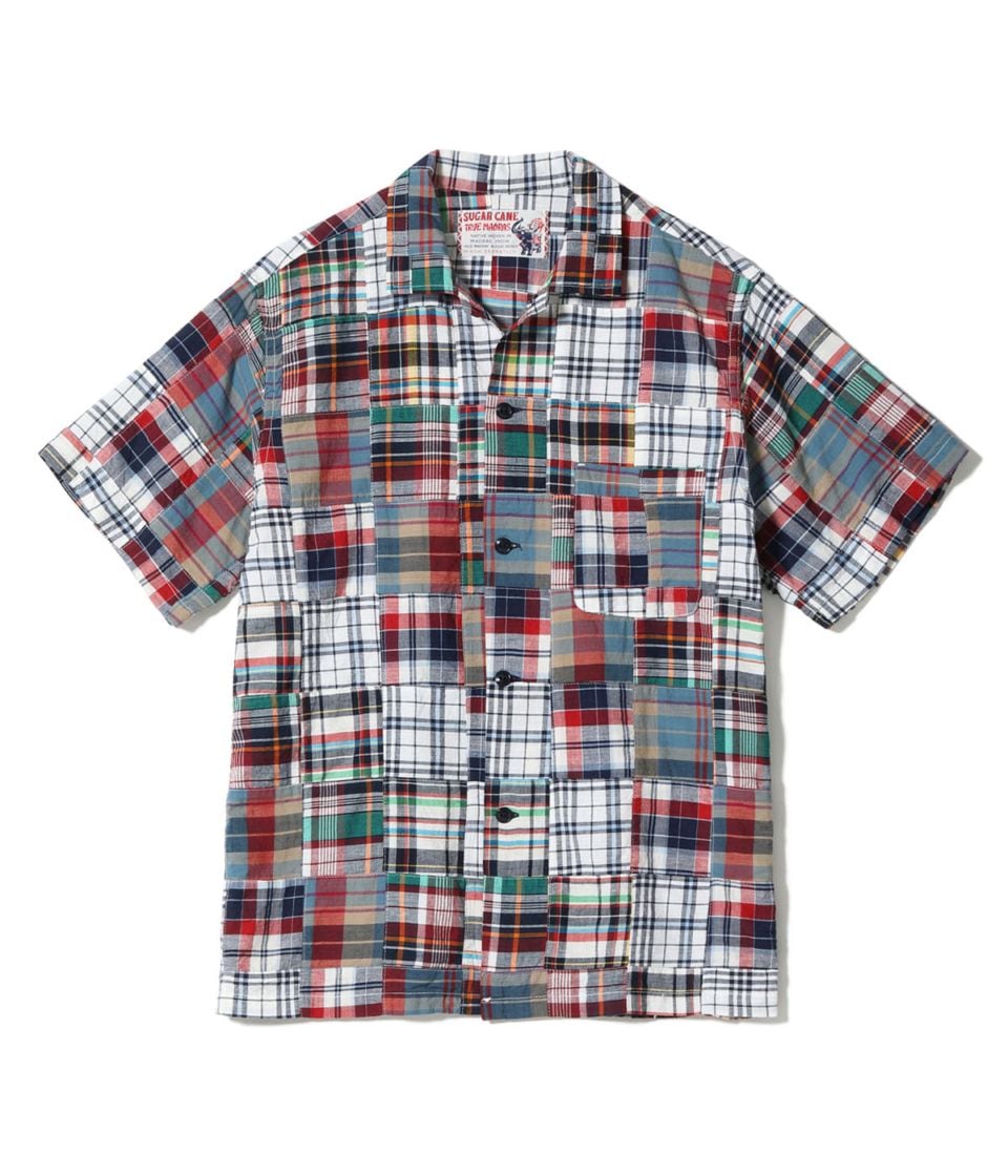 2026ǯ5��28������ / Lot No. SC39739 / MADRAS CHECK PATCHWORK OPEN SHIRT