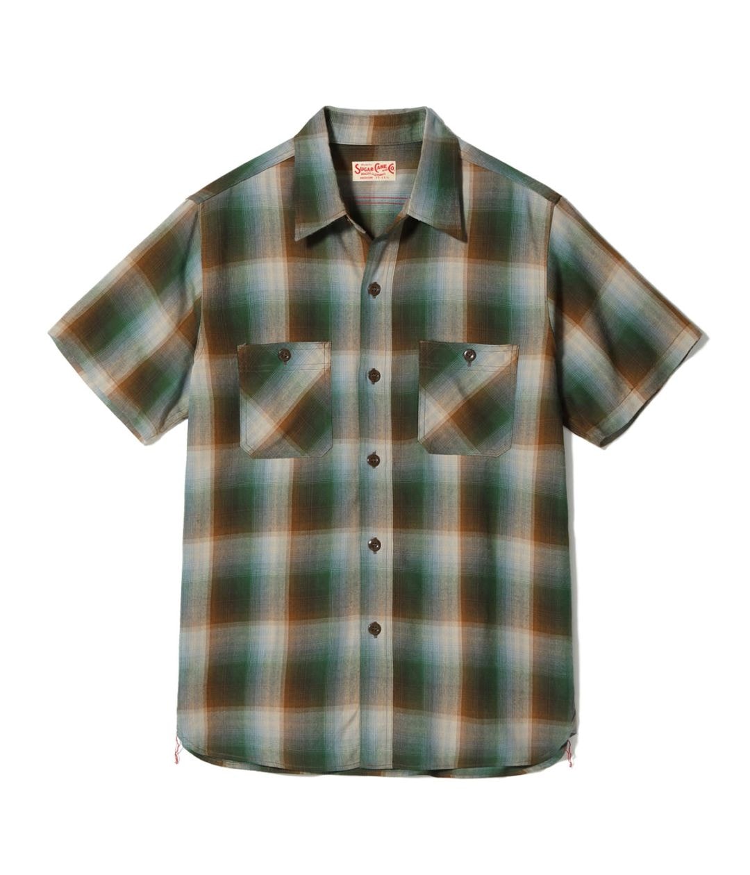 Lot No. SC39726 / RAYON TWILL CHECK WORK SHIRT