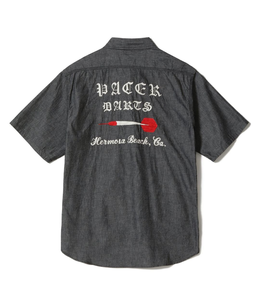 Lot No. SC39731 / CHAMBRAY WORK SHIRT with CHAIN EMBROIDERED