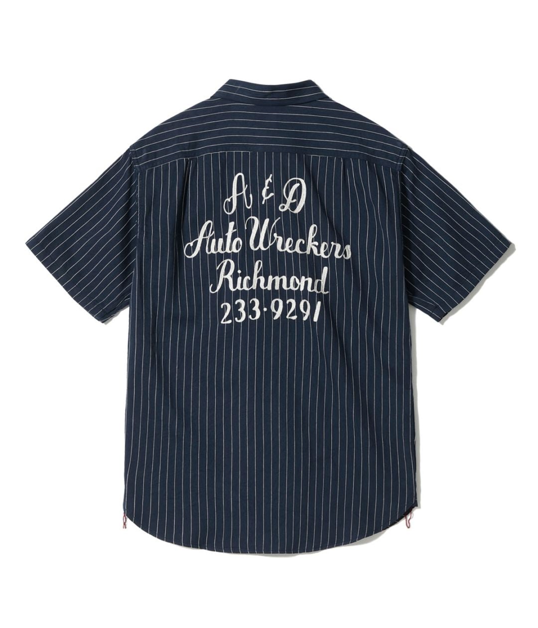 Lot No. SC39732 / COKE STRIPE WORK SHIRT with EMBROIDERED (SHORT SLEEVE)