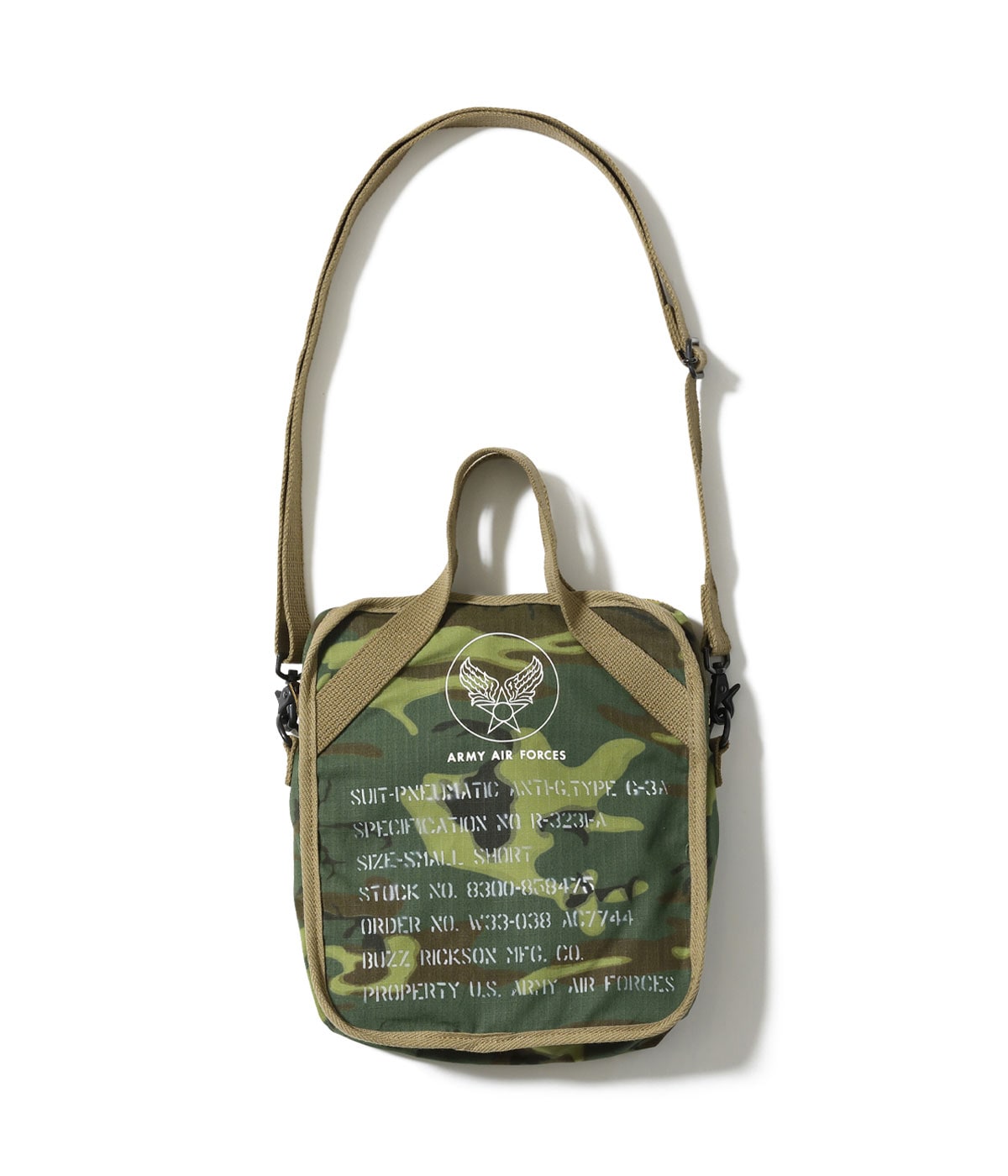2026ǯ��������ͽ�� / Lot No. BR02910 / SUIT-PNEUMATIC ANTI-G, TYPE G-3A ERDL CAMOUFLAGE BAG
