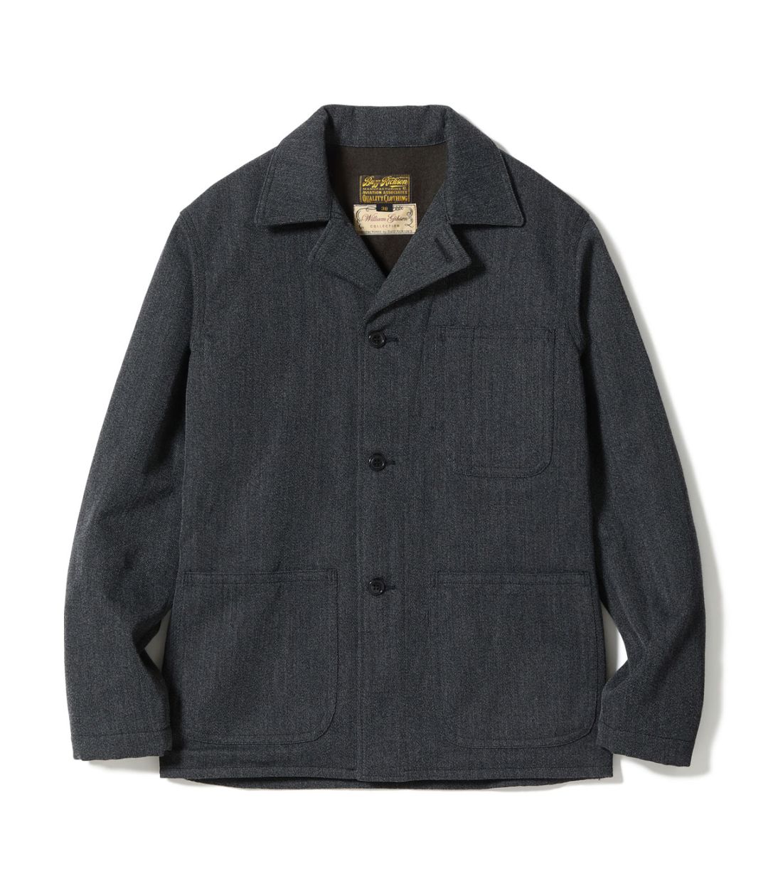 2026ǯ��������ͽ�� / Lot No. BR16034 / WILLIAM GIBSON COLLECTION BLACK WHIPCORD N-3 JACKET
