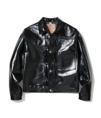 2026ǯ��������ͽ�� / Lot No. BR80691 / WILLIAM GIBSON COLLECTION BLACK LEATHER BLOUSE