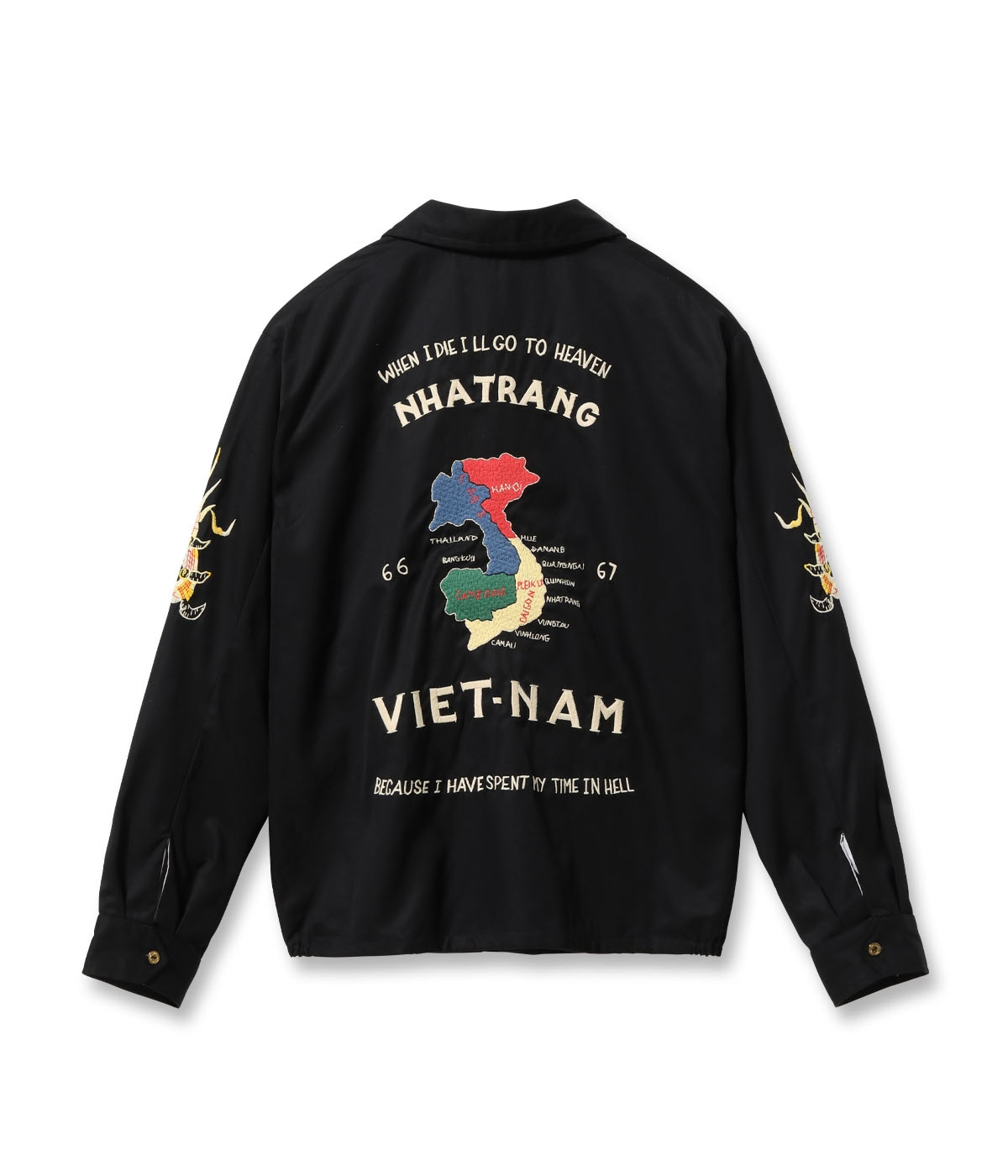 Lot No. TT15977 / Mid 1960s Style Cotton Vietnam Jacket ��VIETNAM MAP��