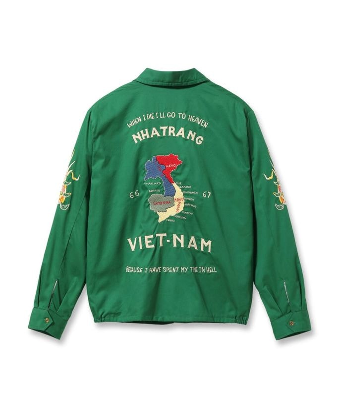 Lot No. TT15977 / Mid 1960s Style Cotton Vietnam Jacket ��VIETNAM MAP��
