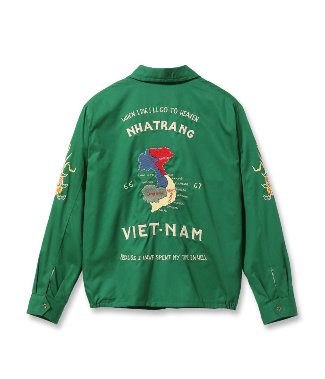 Lot No. TT15977 / Mid 1960s Style Cotton Vietnam Jacket ��VIETNAM MAP��
