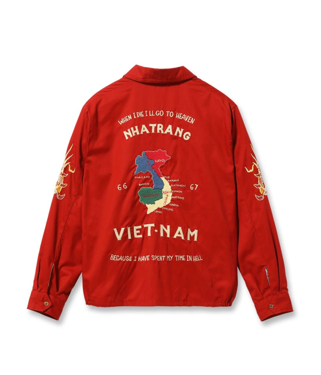 Lot No. TT15977 / Mid 1960s Style Cotton Vietnam Jacket ��VIETNAM MAP��