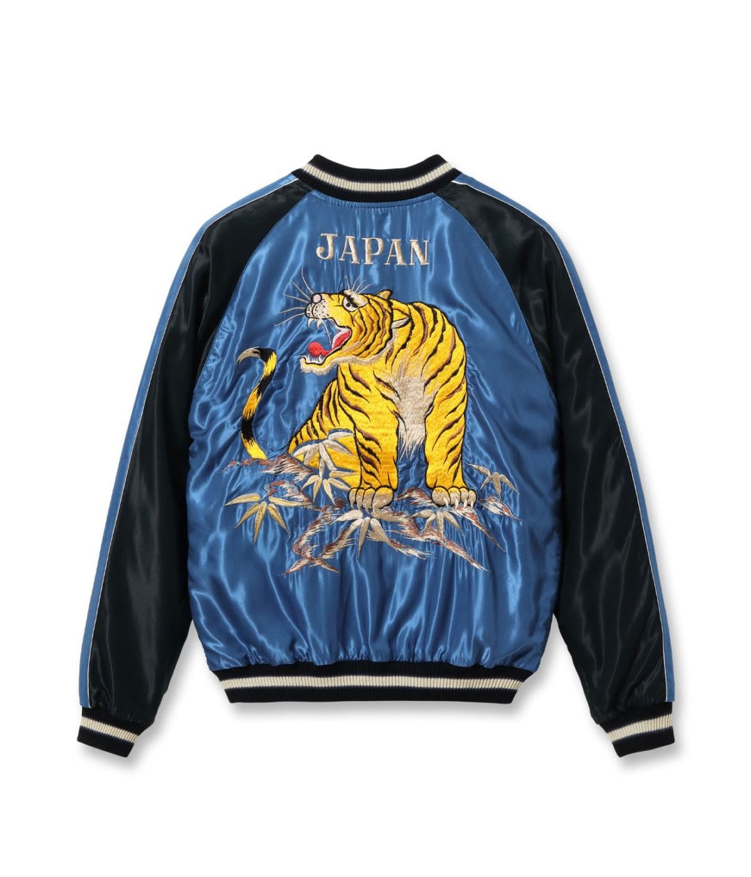 Lot No. TT15972-119 / Early 1950s Style Acetate Souvenir Jacket ��EAGLE�� �� ��ROARING TIGER�� (Reversible Side)