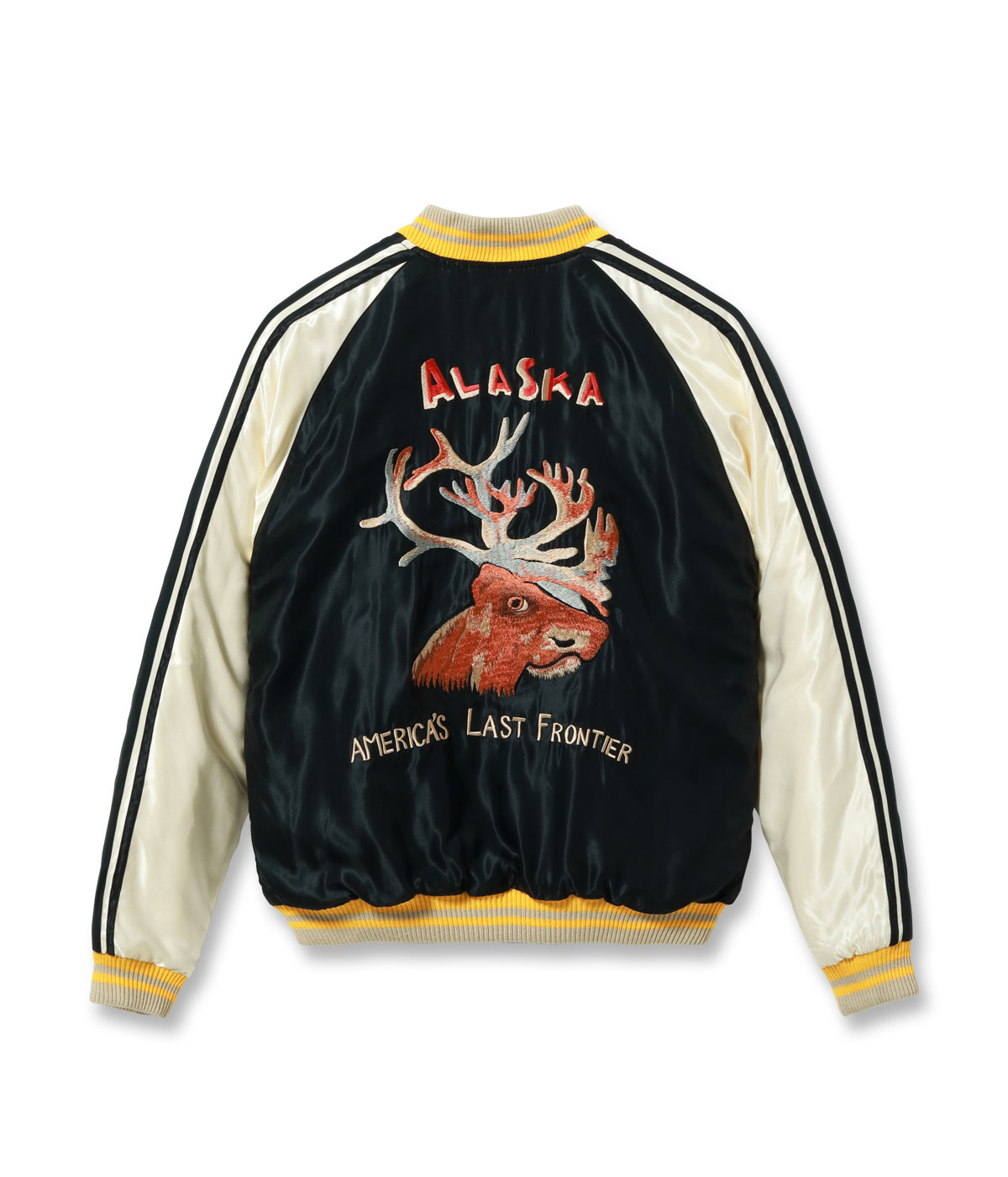 2026ǯ��������ͽ�� / Lot No. TT15973-119 / Late 1950s Style Acetate Quilted Souvenir Jacket ��MOOSE�� �� ��ALASKAN EAGLE��