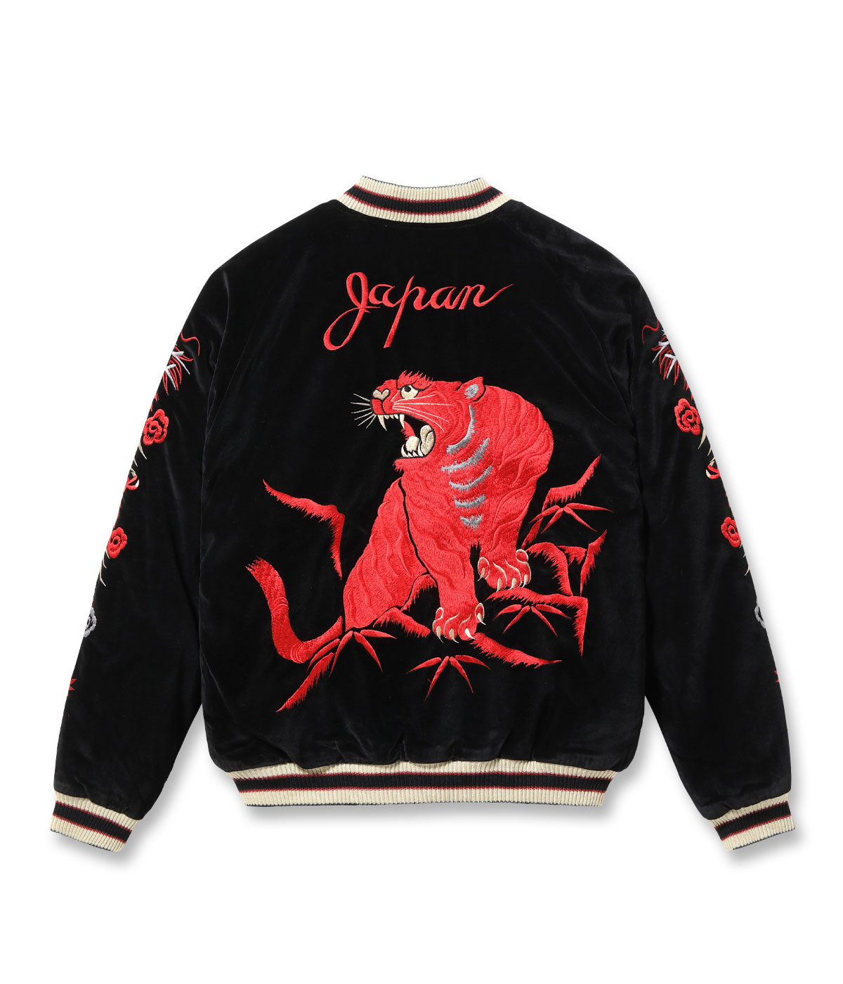 2026ǯ��������ͽ�� / Lot No. TT15974-119 / Mid 1950s Style Velveteen Souvenir Jacket ��RED TIGER�� �� ��LANDSCAPE��