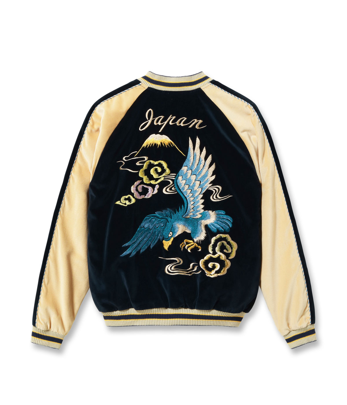 2026ǯ��������ͽ�� / Lot No. TT15975-128 / Mid 1950s Style Velveteen (Two-tone) �� Acetate Souvenir Jacket ��BLUE EAGLE�� �� ��ROARING TIGER��