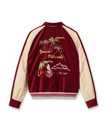 2026ǯ��������ͽ�� / Lot No. TT16010-170 / Late 1950s Style Velveteen �� Acetate Souvenir Jacket ��KOSHO & CO.�� Special Edition ��GUAM ISLANDS�� �� ��SEAHORSE��