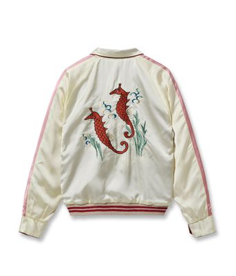 2026ǯ��������ͽ�� / Lot No. TT16010-170 / Late 1950s Style Velveteen �� Acetate Souvenir Jacket ��KOSHO & CO.�� Special Edition ��GUAM ISLANDS�� �� ��SEAHORSE�� (Reversible Side)
