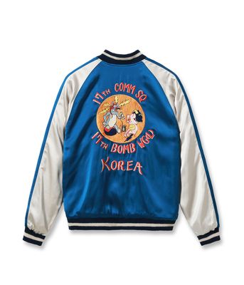 2026ǯ��������ͽ�� / Lot No. BR16009-119 / Early 1950s Style Acetate Souvenir Jacket ��KOSHO & CO.�� �� ��BUZZ RICKSON��S�� Special Edition ��17TH COMM SQ & 17TH BOMB WG(L)�� (Reversible Side)