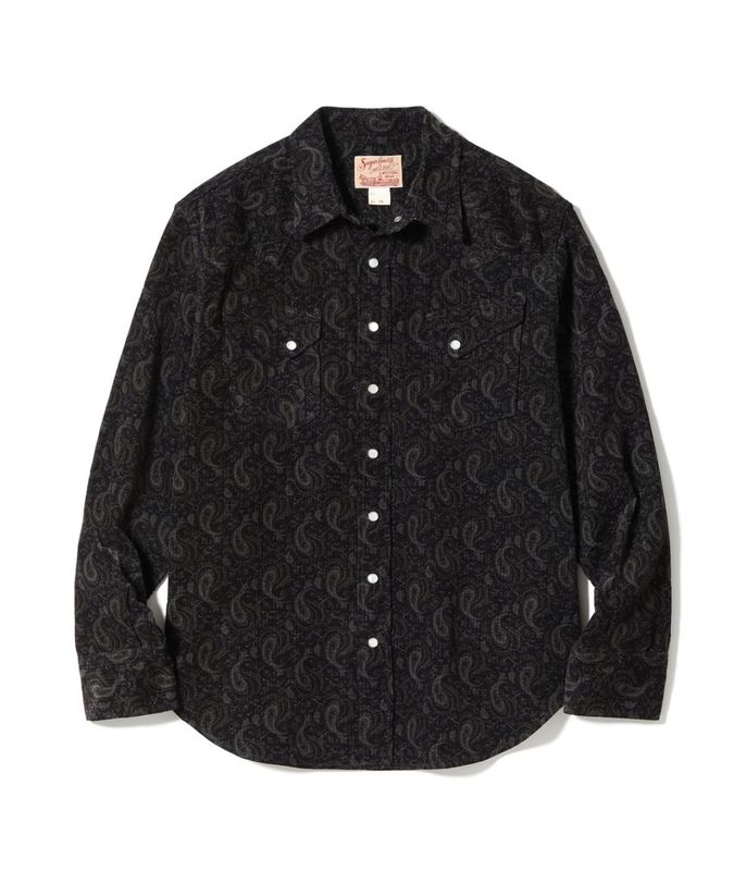Lot No. SC29786 / PRINTED CORDUROY WESTERN SHIRT