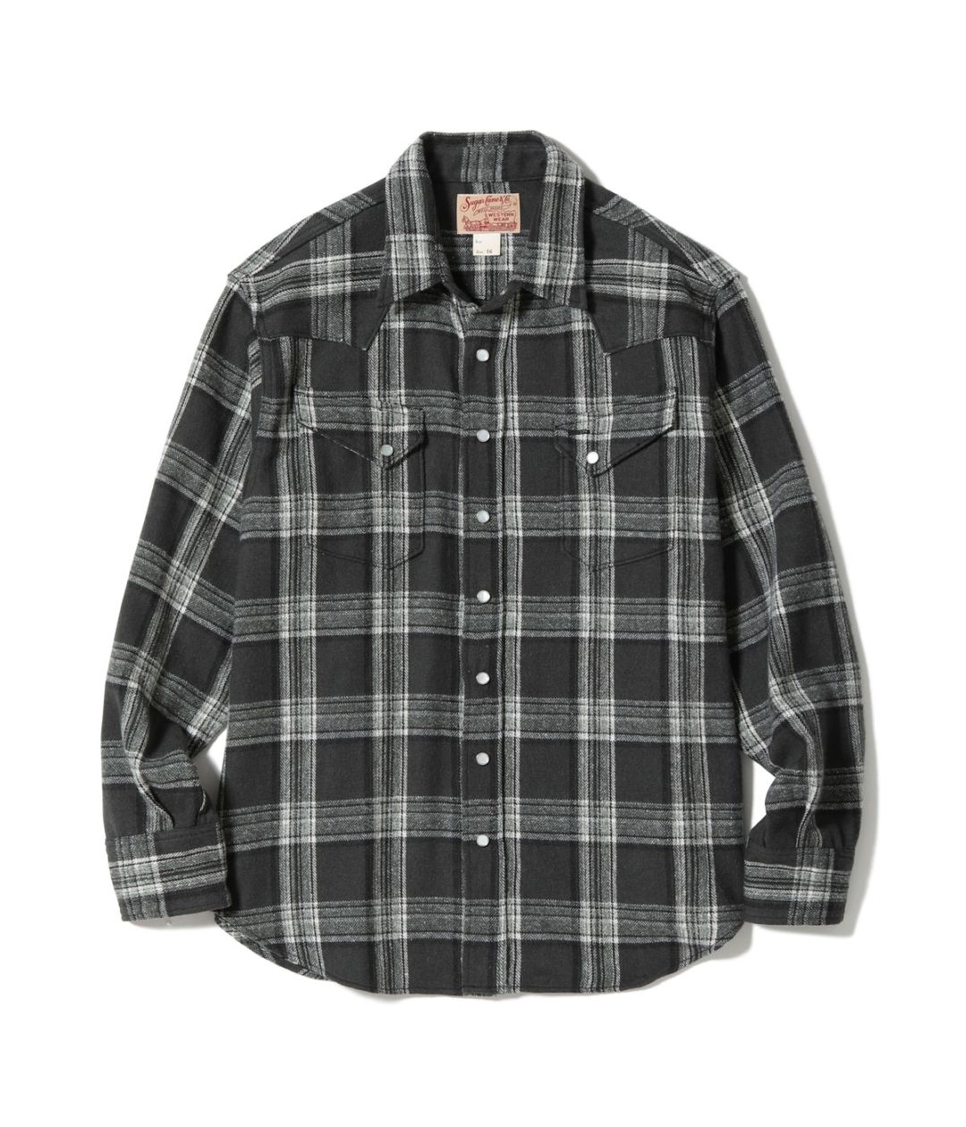 Lot No. SC29787 / BRUSHED HERRINGBONE CHECK WESTERN SHIRT