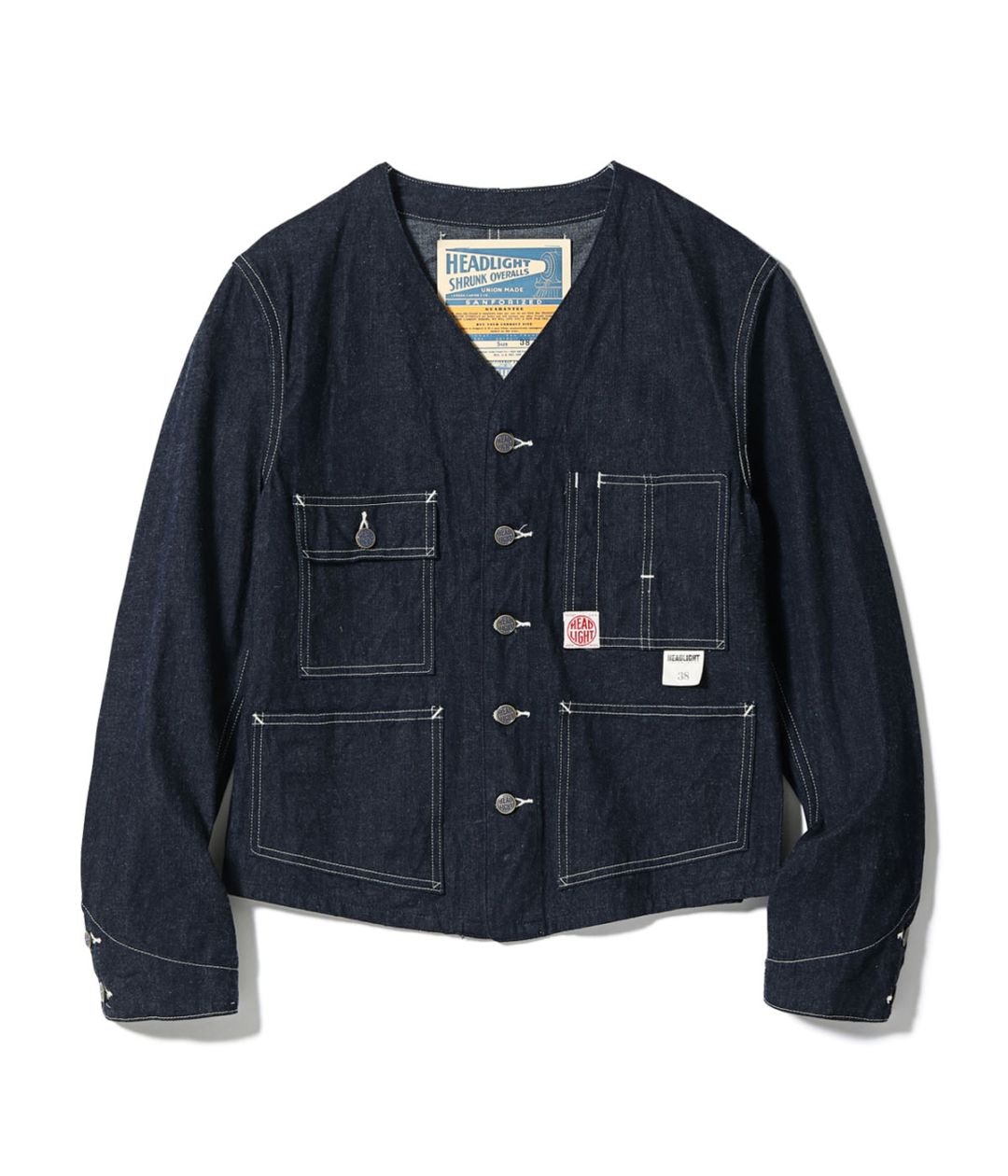 2026ǯ��������ͽ�� / Lot No. HD16064 / HEADLIGHT 11oz. BLUE DENIM WORK VEST