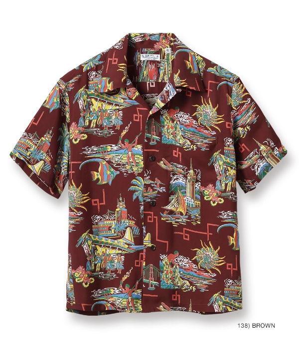 Lot No. SS38570 / RAYON HAWAIIAN SHIRT ��UNITED AIRLINE��