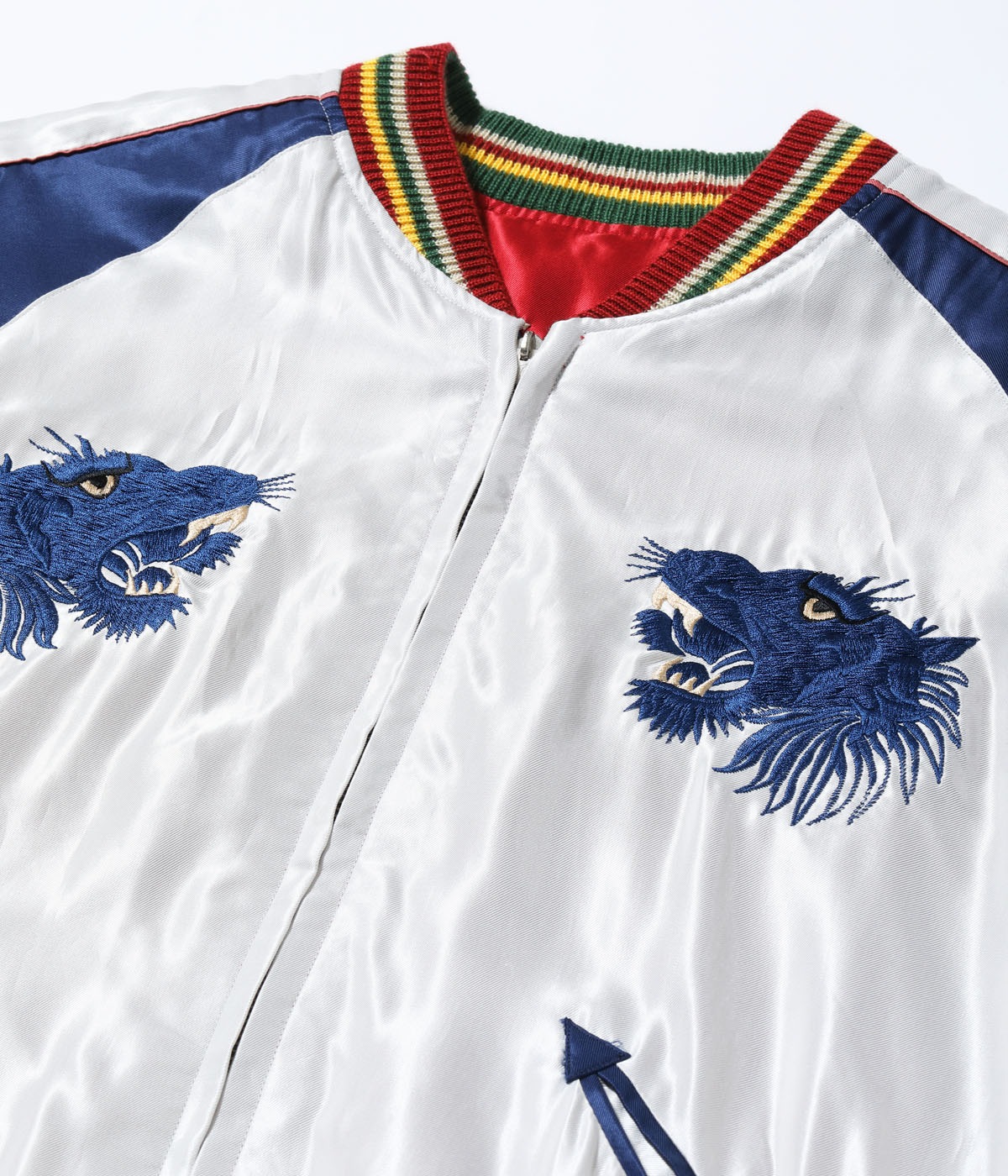 Lot No. TT15790-170 / Mid 1950s Style Acetate Souvenir Jacket ��EAGLE�� �� ��BLUE TIGER��