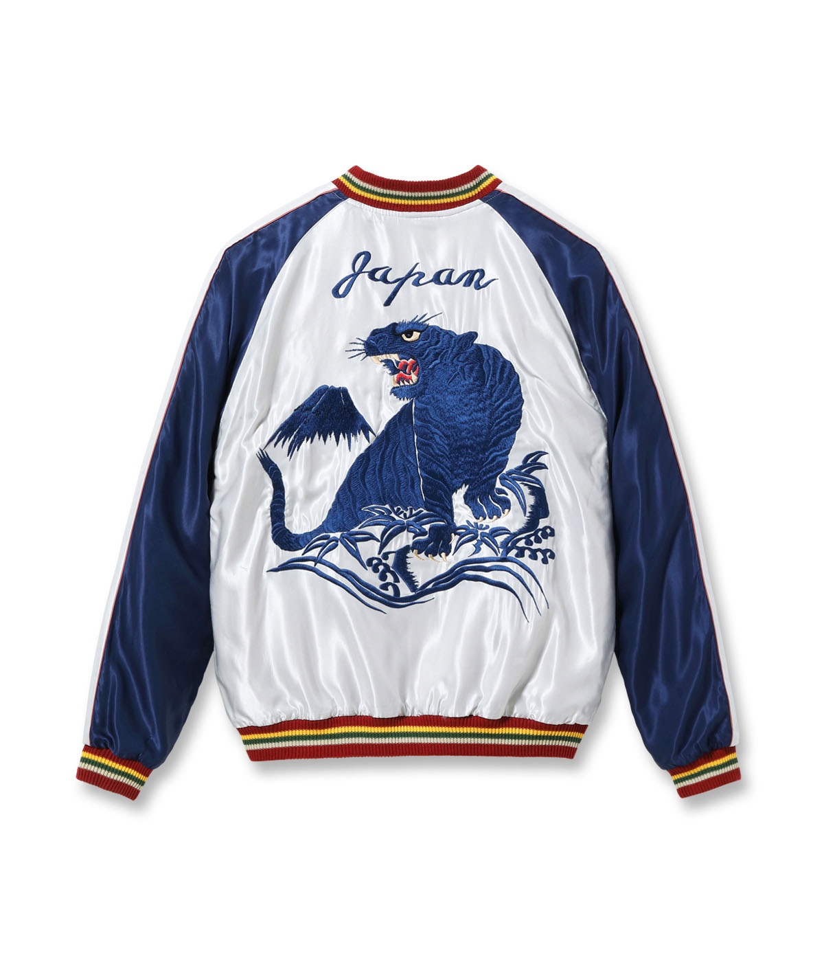 Lot No. TT15790-170 / Mid 1950s Style Acetate Souvenir Jacket ��EAGLE�� �� ��BLUE TIGER��