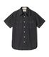 Lot No. SC39702 / FICTION ROMANCE 8.5oz. BLACK WABASH STRIPE WORK SHIRT (SHORT SLEEVE)