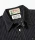 Lot No. SC39702 / FICTION ROMANCE 8.5oz. BLACK WABASH STRIPE WORK SHIRT (SHORT SLEEVE)