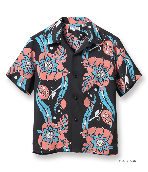 Lot No. SS38571 / RAYON HAWAIIAN SHIRT EXOTIC BLOOMS