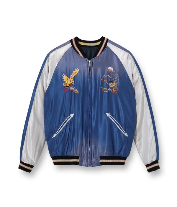 Lot No. TT15274-119 / Early 1950s - Mid 1950s Style Acetate Souvenir Jacket ��ROARING TIGER�� �� ��EAGLE�� (AGING MODEL)
