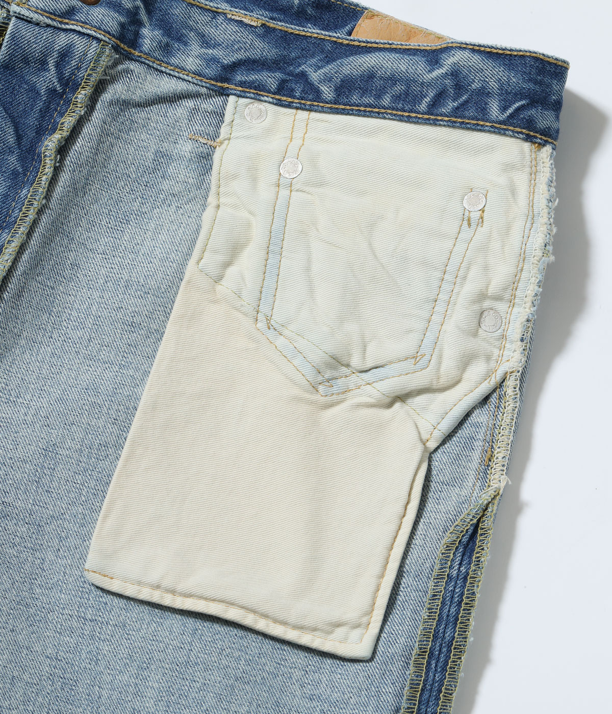 Lot No. SC42321SW / 14oz. DENIM BOOT CUT AGED MODEL